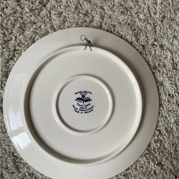Holland America Line The Inaugural Ms Zaandam 2000 Blauw Delft Plate EUC - Picture 4 of 8